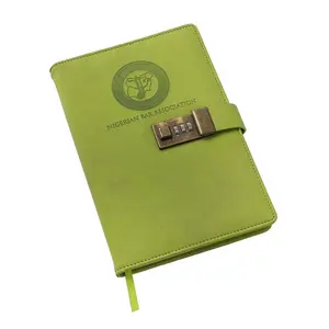 Composition Notebook Business Meeting Notebook A5 Pu Leather Journal Notebook With Lock