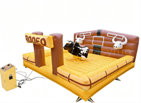 Taureau mécanique gonflable commercial certifié CE pour événements extérieurs, idéal pour la location ou la vente – Jeu de taureau fou d'occasion
