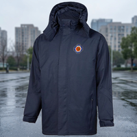 Veste de pluie à capuche pour homme, grande taille, col montant, en cuir de vache tissé respirant avec fourrure de mouton pour l'automne et l'hiver, pour un confort optimal