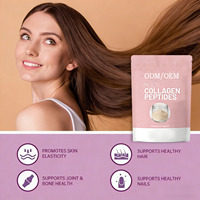 Complément de beauté au collagène, meilleur collagène en peptides, complément en poudre pour les cheveux et la peau des femmes, pour la beauté