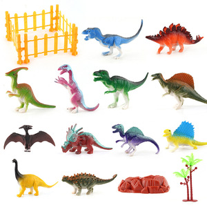 Venta al por mayor niños plástico Mini simulación Pvc árboles serie realista dinosaurio figura de acción Dino Animal modelos juguetes conjunto - Product Image 2