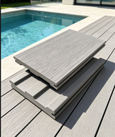 Planche de terrasse en composite bois-plastique - Antidérapante, imperméable, écologique, anti-UV, design rectangulaire à emboîtement pour usage extérieur