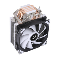 QiuzAim refroidisseur d'air CPU pour LGA2011-3 X99 cartes mères tour 4/6 conception de caloduc avec ventilateur RVB 120mm pour PC serveur et poste de travail