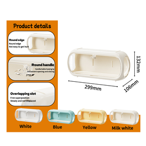 Handmade trong suốt chống bụi nhựa cột Giá Treo Tường Hộp mù hiển thị lưu trữ cho nhà bong bóng Mart tường trang trí - Product Image 5