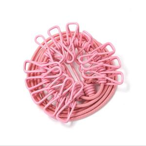 <span class=keywords><strong>Tendedero</strong></span> retráctil portátil <span class=keywords><strong>con</strong></span> clip, 12 <span class=keywords><strong>pinzas</strong></span>, clip de tela a prueba de viento - Product Image 5