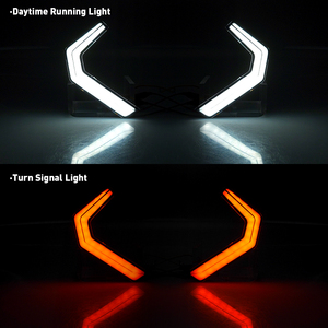 Yongjin lưới tản nhiệt phía trước giọng Fang đèn với đèn tín hiệu lần lượt và đèn chữ ký DRL cho Polaris chung 1000 2016 2023 - Product Image 5