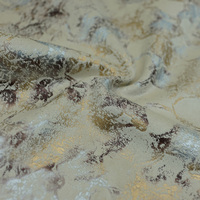 Tissu en velours hilda, imprimé et bronze or brillant, nouveau Design 2021