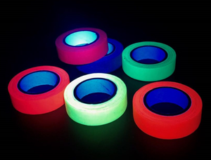 Neon UV Fluorescent Blacklight Tape 5m/10m Water Activated Duct Tape Soft Cloth Adhesive Colored <strong>Masking</strong> Paint Made Cotton <strong>Paper</strong> - Product Image 6