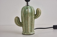 Lampes de table en céramique, abat-jour pliant en porcelaine, Cactus vert, e27, JLT-4069