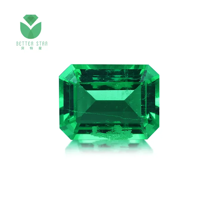 Il laboratorio all'ingrosso ha creato la pietra preziosa idrotermale smeraldo 1-5 carati Lab Grown Emerald Real Emerald Price Per Carat