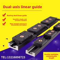 Guide linéaire double axe intégré léger SGR10 15N 20 25 35 avec bloc coulissant en acier et mécanisme de verrouillage pour machines à bois