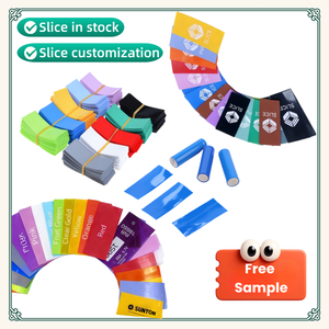 Batterie au lithium 18650, tube thermorétractable en PVC de 50 mm de largeur, rouleau d'emballage noir bleu résistant aux flammes, certifié 300V ROHS REACH - Product Image 4