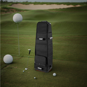 Sacs de golf personnalisés d'usine pour protéger les clubs et l'équipement en <span class=keywords><strong>avion</strong></span>, housse imperméable pour sac de golf, sac de <span class=keywords><strong>voyage</strong></span> rembourré pour le golf avec roulettes - Product Image 6