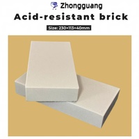 Brique céramique industrielle résistante aux acides 230x113x40mm, brique de revêtement résistante aux acides pour mur intérieur de cheminée, personnalisable