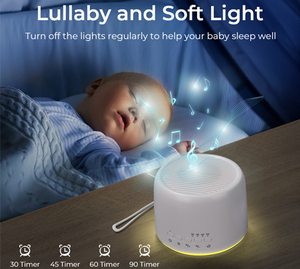 Mini generador de ruido blanco multifunción compacto RGB LED luz nocturna <span class=keywords><strong>USB</strong></span> 5W terapia del sueño máquina de sonido temporizador para estudio de Yoga - Product Image 2