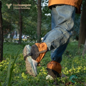 Polainas de Senderismo Portátiles de Nailon, Color Naranja y Negro, Malla Impermeable, Protector de Pies para Invierno y Actividades al Aire Libre, 1 Paquete - Product Image 4