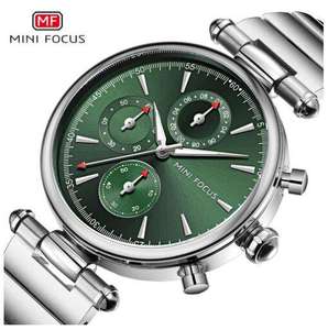 MINI FOCUS 0494L orologio luminoso al quarzo cronografo sportivo di lusso in acciaio inossidabile per le donne orologi moda <span class=keywords><strong>24</strong></span> <span class=keywords><strong>ore</strong></span> su <span class=keywords><strong>24</strong></span> - Product Image 3