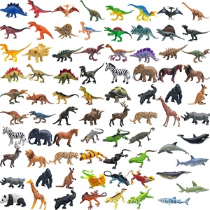 Juego de juguetes de dinosaurio de plástico pintado a mano, modelo de simulación transfronterizo para <span class=keywords><strong>niños</strong></span>, enseñanza cognitiva de animales salvajes congelados - Product Image 1