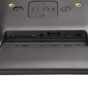 10-Inch LCD <b>Desk</b> & Table <b>Clock</b> Black with Day Display Option - Product Image 2