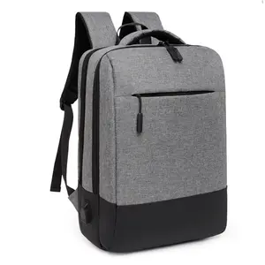 Новые мужские Водонепроницаемые многофункциональные рюкзаки для ноутбука с USB-зарядкой и напечатанным логотипом для деловых поездок