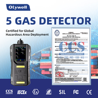 Detektor Gas Portabel Multi CO2 H2S Oksigen LPG Detektor Kebocoran Gas Alarm Gas CO dengan Sertifikat ATEX CCS