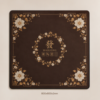 Juego de Mahjong Americano con Temática de Chocolate, Fichas de Mahjong Acrílicas Personalizadas de Una Sola Capa para Viajes, Entretenimiento en el Hogar con Dados
