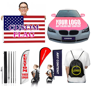 Drapeaux et Bannières Publicitaires Personnalisés 3 * 5 Pieds, Drapeaux Flottants d'Extérieur pour Livraison Rapide - Product Image 2