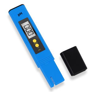 เครื่องวัดค่า pH แบบพกพา ช่วงค่า pH 0.00-14.00 ปากกาวัดค่าดิจิตอลสำหรับทดสอบคุณภาพน้ำในตู้ปลา สีฟ้า - Product Image 3