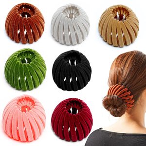 Colorful Velvet <strong>Hair</strong> Accessories <strong>Birds</strong> <strong>Nest</strong> <strong>Hair</strong> Ties and <strong>Clips</strong> for Women Scrunchies Bun Maker and Ponytail Holders <strong>Hair</strong> <strong>Clip</strong> - Product Image 1