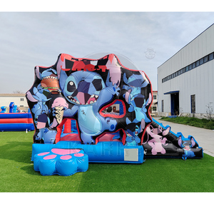 Commercial <b>Inflatable</b> Cartoon Jumping Castle <b>Inflatable</b> Bounce House with Slide Combo PVC Bouncy Castle for Kids and Adults - Product Image 1