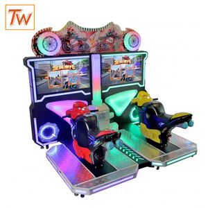 TIOWAY Machine de jeu vidéo de course moto double haute qualité, machine d'arcade de course automobile - Product Image 2