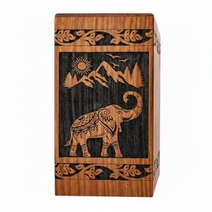 โกศไม้ทำมือสไตล์อเมริกันสมัยใหม่สำหรับผู้ชายและผู้หญิง ใช้สำหรับตกแต่ง ราคาประหยัด - Product Image 1