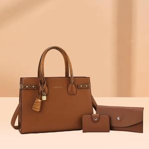 Nuevo Bolso de Mujer de Gran Capacidad, Estilo Retro, Versátil, Juego de Tres Piezas, Bolso Bandolera, Bolso de Hombro - Product Image 2