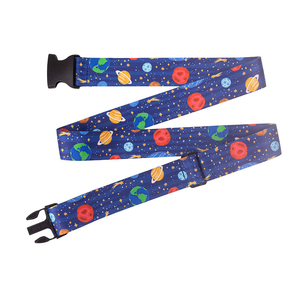 Thắt Lưng Dây Đeo Hành Lý Du Lịch Bằng Vải Bạt Dệt Bện Anh In Logo Tùy Chỉnh Có Khóa TSA Bằng Nhựa - Product Image 2