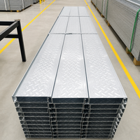 Panneau de plancher composite en acier pour mezzanine |   Plancher préfabriqué sans coulage pour systèmes de construction de plateformes de charpente en entrepôt