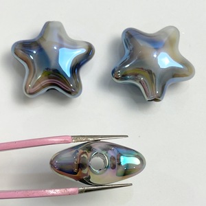 Acryl Twee Kleuren Uv Plated Gradiënt Ster Kralen Glanzend Lichtgevende Losse Kralen Diy Mobiele Telefoon Ketting Oorbellen Tas Opknoping - Product Image 4