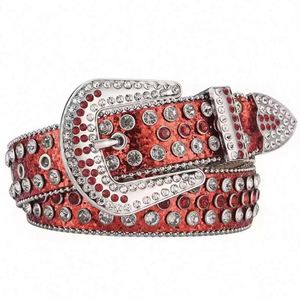 Cinturón de Cuero PU con Pedrería de Lujo, Hebilla de Calavera, Resistente al Agua, Material de Aleación Duradero, Diseño Unisex a la Moda - Product Image 5