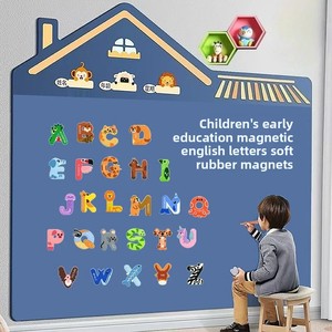 Jouet éducatif pour enfants, lettres de l'alphabet en forme d'animaux mignons, lettres <span class=keywords><strong>ABC</strong></span>, décoration de réfrigérateur, cadeau - Product Image 3