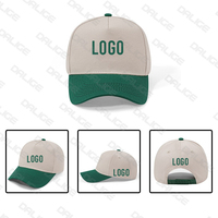 Gorra de béisbol de dos tonos con Marco, logotipo bordado personalizado, 5 paneles estructurados, 100% algodón, ala curva en blanco, gorras de béisbol Vintage