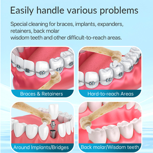 Têtes de rechange pour <span class=keywords><strong>brosse</strong></span> à dents en paille de blé écologiques, biodégradables, orthodontiques, électriques, à poils souples pour adultes - Product Image 6