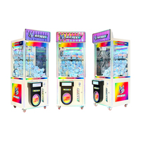 Machine à grue en métal à monnayeur pour joueur unique, jeu de préhension de prix Naughty Dog avec design personnalisable pour parcs d'attractions