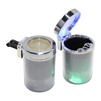 Cendrier de voiture lumineux LED en gros, éclairage coloré, cendrier monté sur les évents d'air de la voiture, cendrier pour cigares