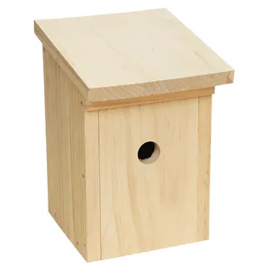 บ้านนกทำจากไม้ BSCI โรงงานจีน,รังนกแบบทำมือบ้านรังนกกล่องไม้ในบ้านนก