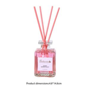 Diffuseur de parfum carré en verre violet avec bâtonnets aromatiques longue durée pour la décoration intérieure - Product Image 3