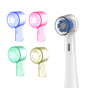 Lot de 4 têtes de brosse à dents de voyage pratiques et anti-poussière compatibles avec <span class=keywords><strong>Oral</strong></span> <span class=keywords><strong>B</strong></span> pour la série <span class=keywords><strong>Oral</strong></span>-<span class=keywords><strong>B</strong></span> <span class=keywords><strong>IO</strong></span> - Product Image 1