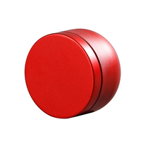 Boîte à thé miniature en métal vide de forme ronde, 1 oz, pour bougies, épices, conserves