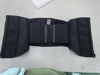 Ceintures amincissantes en latex double couche avec baleines en acier flexibles, contrôle ferme, haute compression, fermeture à crochets et zip pour femmes