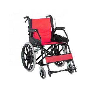 Coche de silla de ruedas de viaje ligero moderno, silla de ruedas plegable manual para personas mayores - Product Image 6