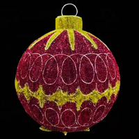 Offre Spéciale personnalisé haute qualité 220 cm LED boule de noël lumières pour noël vacances place/magasin/rue commerciale/parc décor