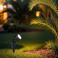 Projecteur LED à piquet de sol GU10, étanche IP65, à tête orientable pour éclairage d'accentuation extérieur de jardin, d'arbres et de paysages